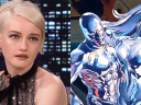 Julia Garner recalls her time on Ozark during an appearance on The Tonight Show Starring Jimmy Fallon (2022), NBC / The Silver Surfers return to Earth on Alex Ross' cover to Earth X Vol. 1 #12 "Earth X, Chapter 12" (2000), Marvel Comics