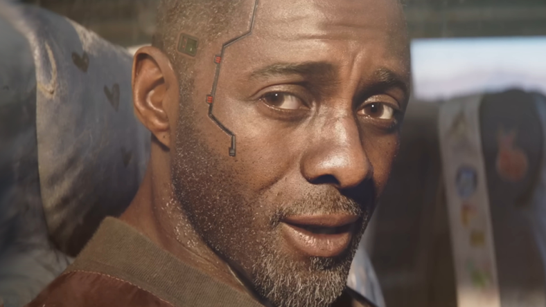 Solomon Reed (Idris Elba) makes his way into Night City in Cyberpunk 2077: Phantom Liberty (2023), CD Projekt Red