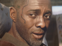 Solomon Reed (Idris Elba) makes his way into Night City in Cyberpunk 2077: Phantom Liberty (2023), CD Projekt Red