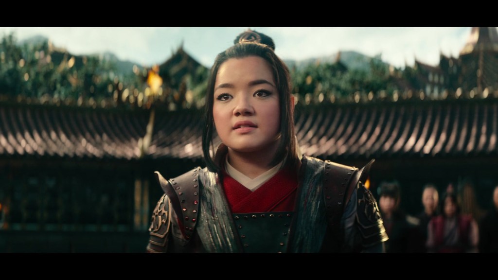 Azula (Elizabeth Yu) demands her father's (Daniel Dae Kim) respect in Avatar: The Last Airbender Season 1 Episode 7 "The North" (2024), Netflix
