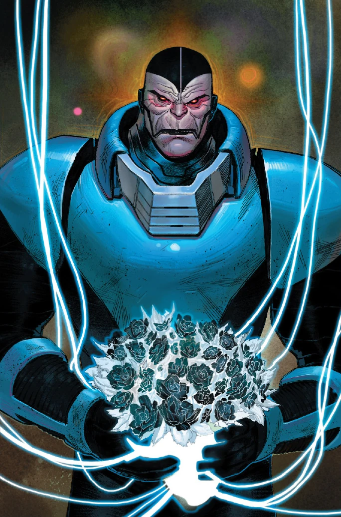 Apocalypse pays his respects to history's fallen mutants on Sara Pichelli's Flower variant cover to House of X Vol. 1 #6 "I Am Not Ashamed" (2019), Marvel Comics