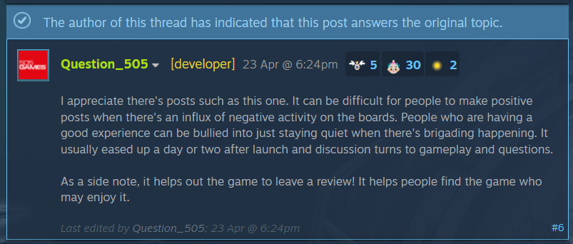 Question_505 on Steam