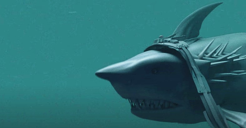 Sharktopus breaks free