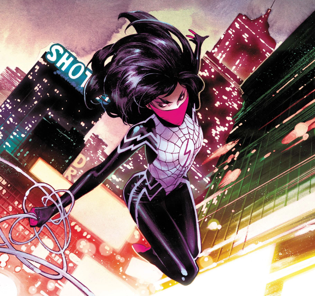 Silk takes to the skies of New York City on Dike Ruan's variant cover to Silk Vol. 4 #3 (2022), Marvel Comics