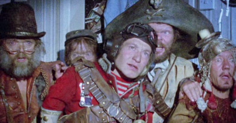 The Time Bandits appear before Kevin (Craig Warnock) in Time Bandits (1981), HandMade Films