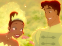 Tiana (Anika Noni Rose) and Prince Naveen (Bruno Campos) break their cruse in The Princess and the Frog (2009), Disney