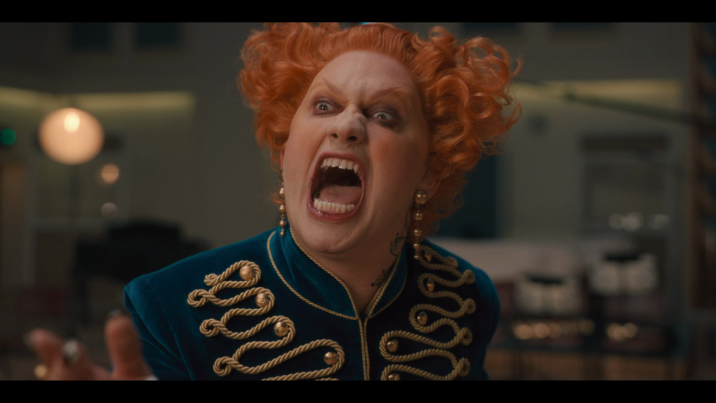 The Maestro (Jinkx Monsoon) prepares for a final showdown with The Doctor (Ncuti Gatwa) in Doctor Who Series 14 Episode 2 "The Devil's Chord" (2024), BBC