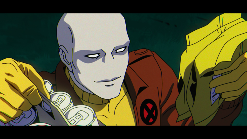 Morph (J.P. Karliak) has a peace offering for Wolverine (Cal Dodd) in X-Men '97 Season 1 Episode 2 'Mutant Liberation Begins' (2024), Disney Plus