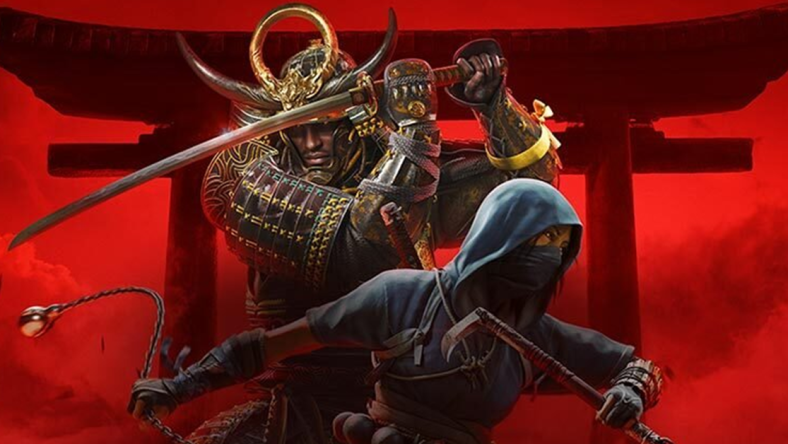 Yasuke (TBA) and Naoe (TBA) stand ready for a fight on the cover to Assassin's Creed Shadows (TBA), Ubisoft