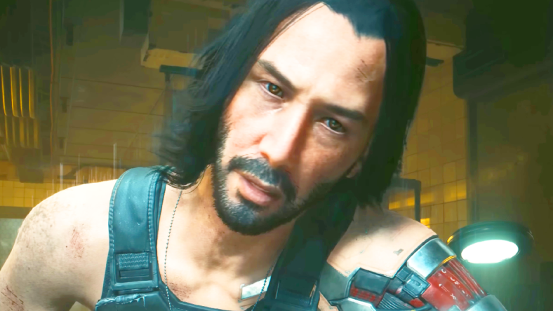 Johnny (Keanu Reeves) has some advice for V in Cyberpunk 2077 (2020), CD Projekt Red