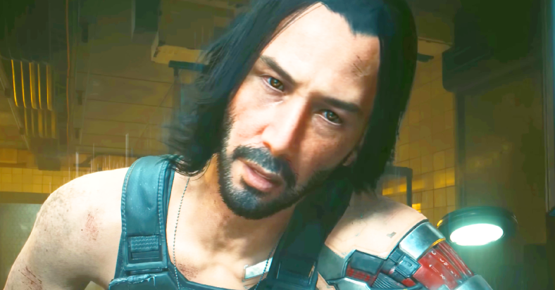 Johnny (Keanu Reeves) has some advice for V in Cyberpunk 2077 (2020), CD Projekt Red