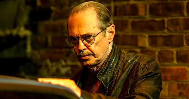 Steve Buscemi as Kollmick in Tolga Karaçelik's dark comedy The Shallow Tale of a Writer Who Decided to Write About a Serial Killer (2024), Cinegryphon Entertainment