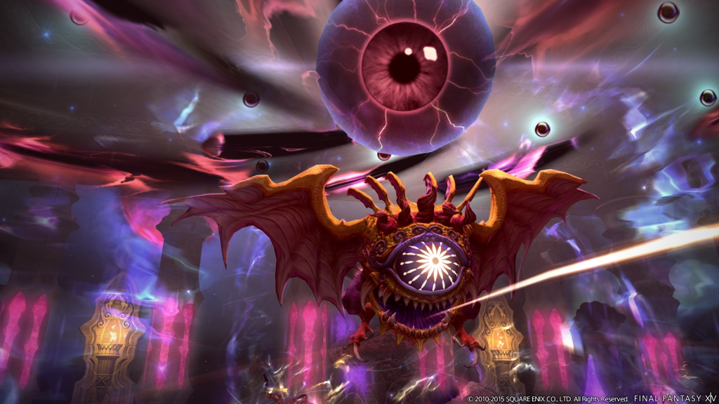 Angra Mainyu unleashes the horrifying Mortal Gaze in Final Fantasy XIV: A Realm Reborn (2013), Square Enix