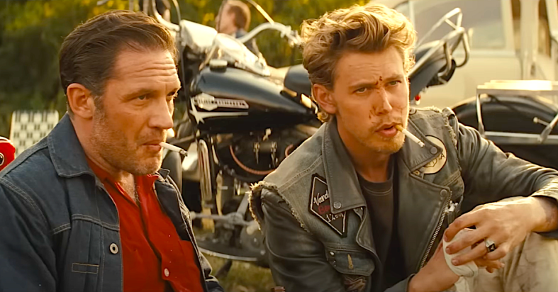 Tom Hardy stars as Johhny and Austin Butler as Benny in The Bikeriders (2024), Focus Features
