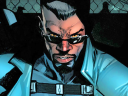 Blade has a warning for the Avengers in Blood Hunt Vol. 1 #1 (2024), Marvel Comics. Words by Jed MacKay, art by Pepe Larraz, Marte Gracia, and Cory Petit.