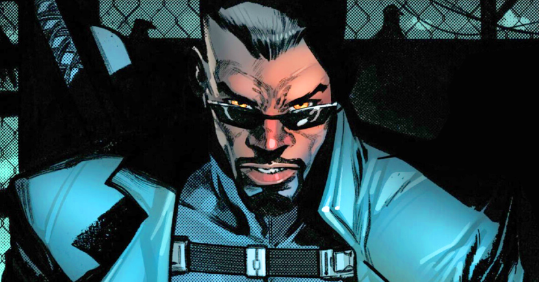 Blade has a warning for the Avengers in Blood Hunt Vol. 1 #1 (2024), Marvel Comics. Words by Jed MacKay, art by Pepe Larraz, Marte Gracia, and Cory Petit.