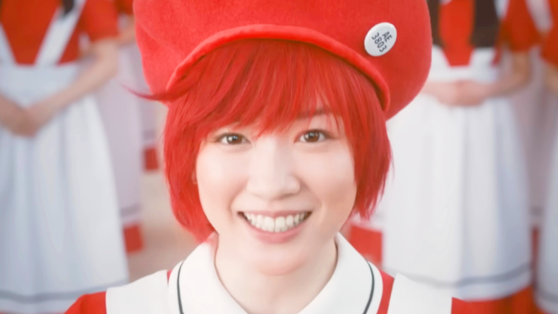 Red Blood Cell AE3803 (Tsubame Sanjo) reports for duty in Cells at Work! (2024), Warner Bros. Japan