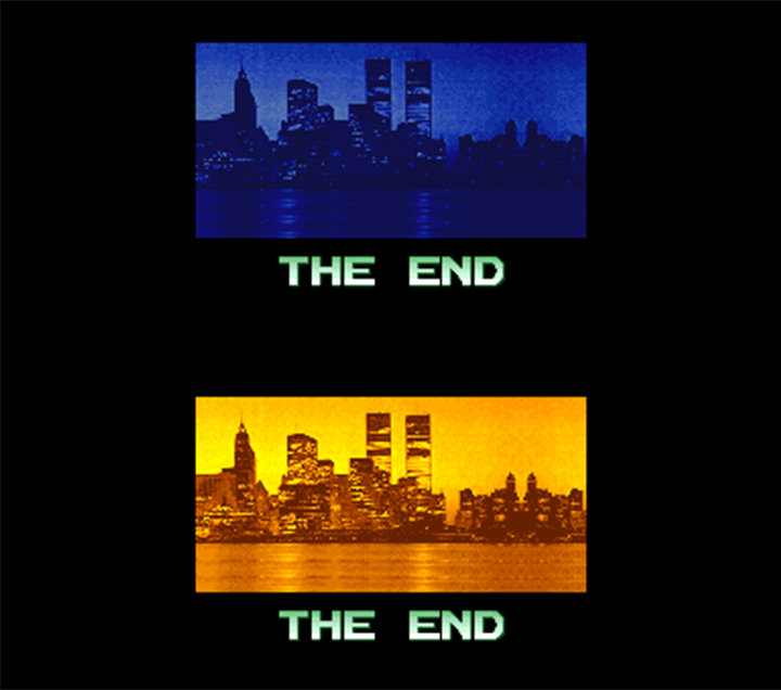 The ending of The Punisher (1993), Capcom