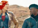 Lillith (Cate Blanchett) and Roland (Kevin Hart) prepare to head underground in Borderlands (2024), Lionsgate