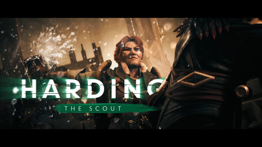 Harding (TBA) knocks out a rowdy bar patron in Dragon Age: The Veilguard (2024), BioWare