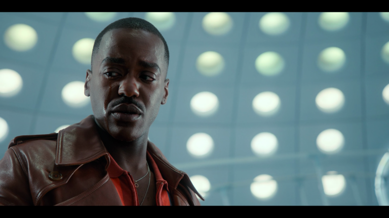 The Doctor (Ncuti Gatwa) says good-bye to Ruby (Millie Gibson) in Doctor Who Series 14 Episode 8 “Empire of Death” (2024), BBC