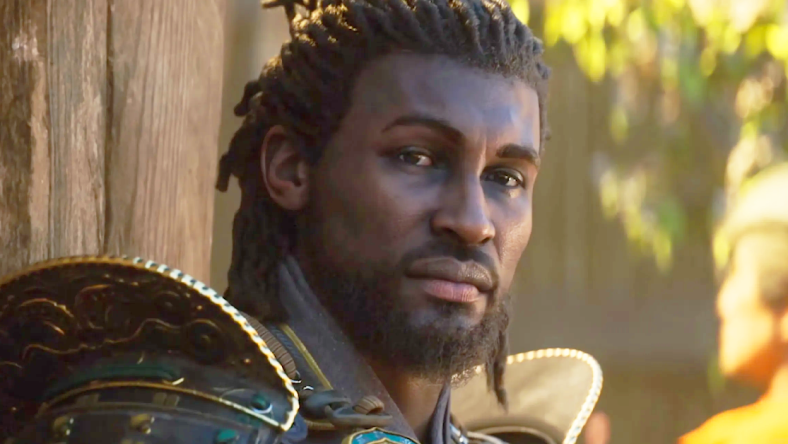 Yasuke (TBA) awaits the delivery of a message from Naoe (TBA) in Assassin's Creed Shadows (2024), Ubisoft