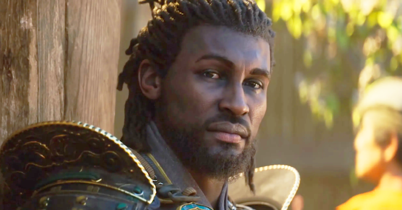 Yasuke (TBA) awaits the delivery of a message from Naoe (TBA) in Assassin's Creed Shadows (2024), Ubisoft