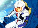 Amuro Ray (Toru Furuya) steels himself to fight in defense of Earth in Mobile Suit Gundam: Char's Counterattack (1988), Sunrise