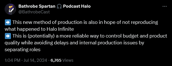 'Halo' scooper Bathrobe Spartan alleges once again that 343 Industries will be outsourcing development of the 'Halo' franchise.