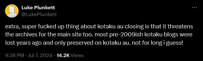 Kotaku staff weigh in on the closure of Kotaku AU.