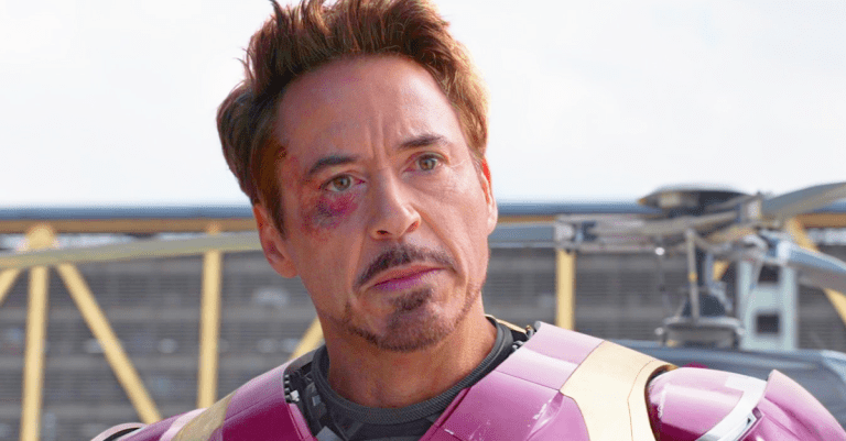 Tony Stark (Robert Downey Jr.) realizes he's going to need some help from a certain web-slinger in Captain America: Civil War (2016), Marvel Studios