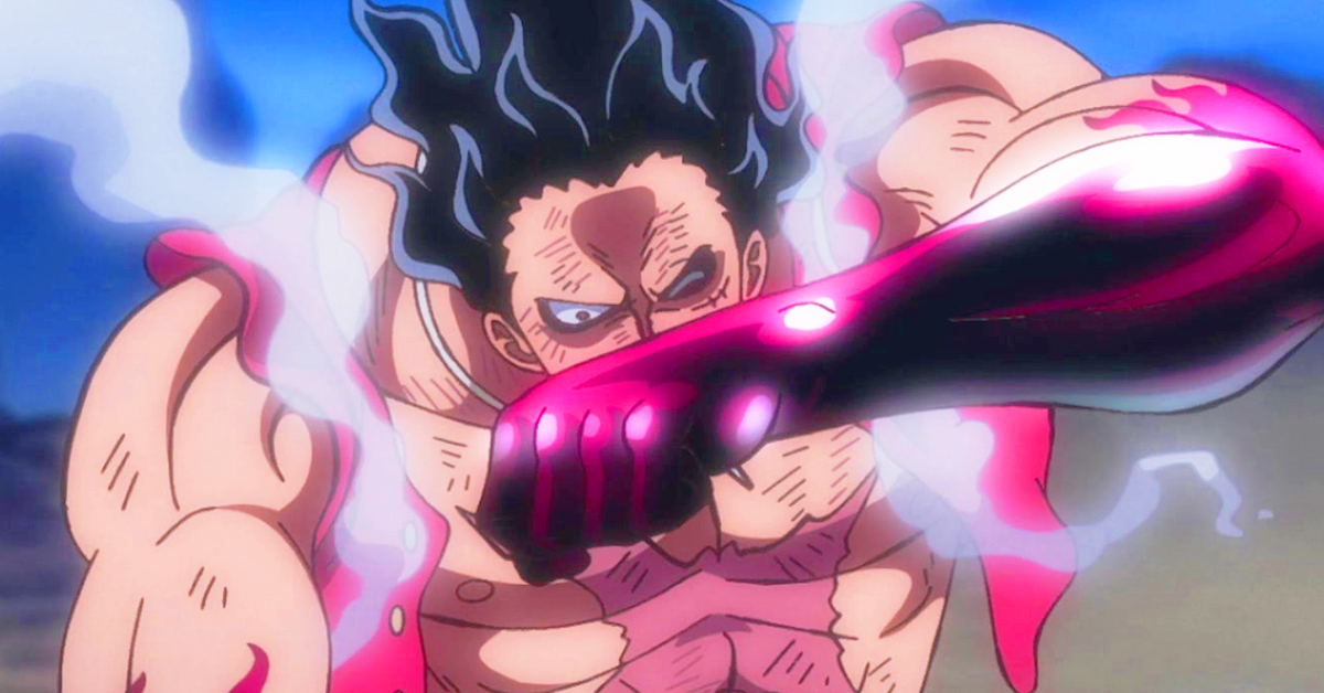 Luffy (Mayumi Tanaka) finds himself running out of steam in One Piece Episode 1069 "There is Only One Winner - Luffy vs. Kaidou" (2023), Toei Animation