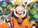 Naruto teams up with the titular turtles on Jorge Jiménez's cover to Teenage Mutant Ninja Turtles x Naruto (2024), IDW