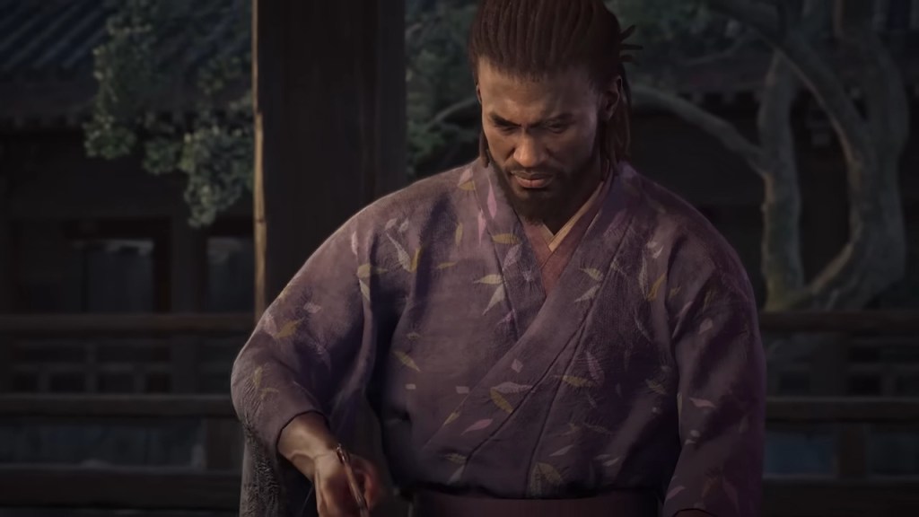 Yasuke (TBA) practices his penmanship in Assassin's Creed Shadows (2024), Ubisoft
