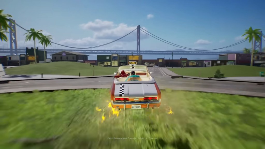 Gena gets some air in Crazy Taxi (TBD), Sega