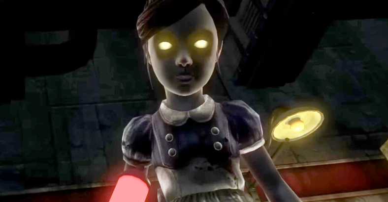 A Little Sister prepares to strike in BioShock 2 (2010), 2K Games