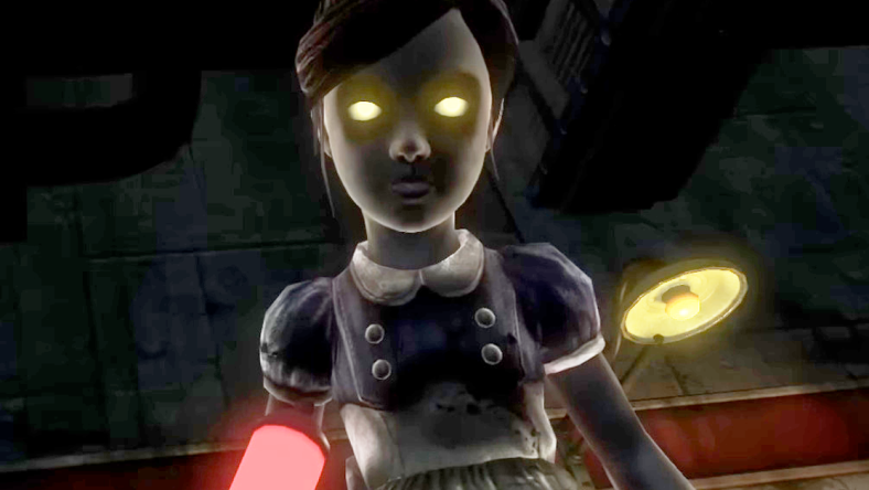 A Little Sister prepares to strike in BioShock 2 (2010), 2K Games