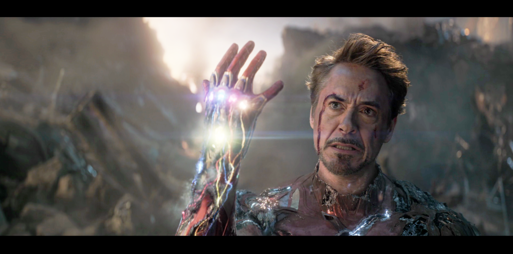 Tony Stark (Robert Downey Jr.) is Iron Man in Avengers: Endgame (2019), Marvel Studios
