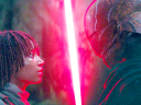Mae (Amandla Stenberg) comes face-to-face with one of the universe's first Sith in The Acolyte (2024), Disney