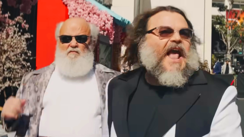 Tenacious D strut their stuff on the red carpet to Kung Fu Panda 4 (2024), Dreamworks