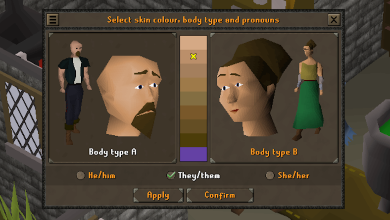 The new Makeover Interface The player talks to the Makeover Mage in Old School Runescape (2013), Jagex