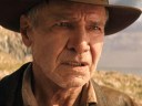 Indy (Harrison Ford) begs Helena (Phoebe Waller-Bridge) to let him stay in the past in Indiana Jones and the Dial of Destiny (2023), Lucasfilm