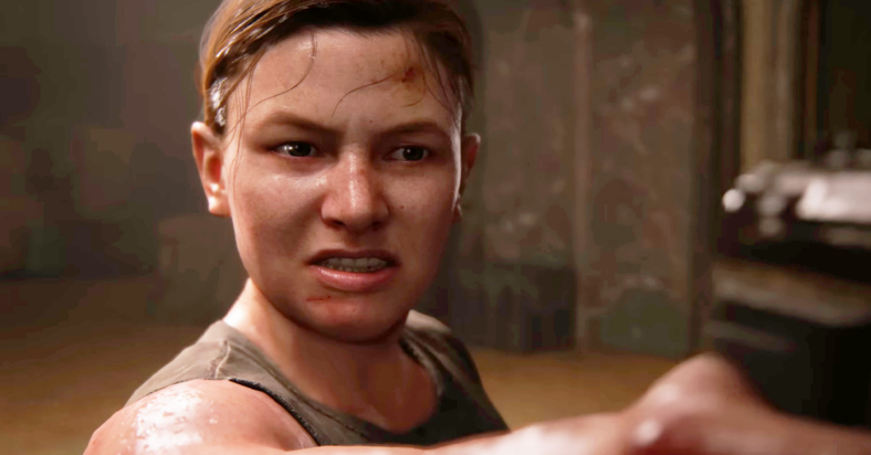 Abby (Laura Bailey) prepares to finally take her revenge on Ellie (Ashley Johnson) in The Last of Us Part II (2020), Naughty Dog