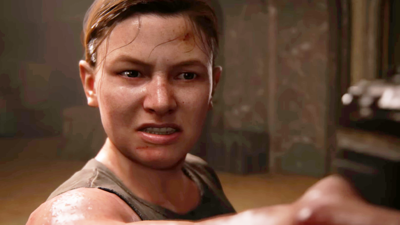 Abby (Laura Bailey) prepares to finally take her revenge on Ellie (Ashley Johnson) in The Last of Us Part II (2020), Naughty Dog