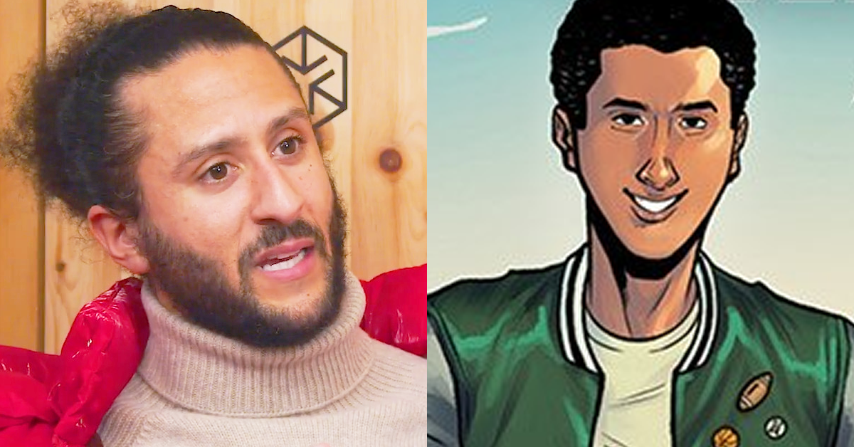 Colin Kaepernick reflects on his life as an athlete and activist on Colin Kaepernick x ISPO: Resilience is a matter of practice (2023), ISPO / Colin Kaepernick faces his future on Orlando Caicedo's cover art to Change the Game (2023), Kaepernick Publishing