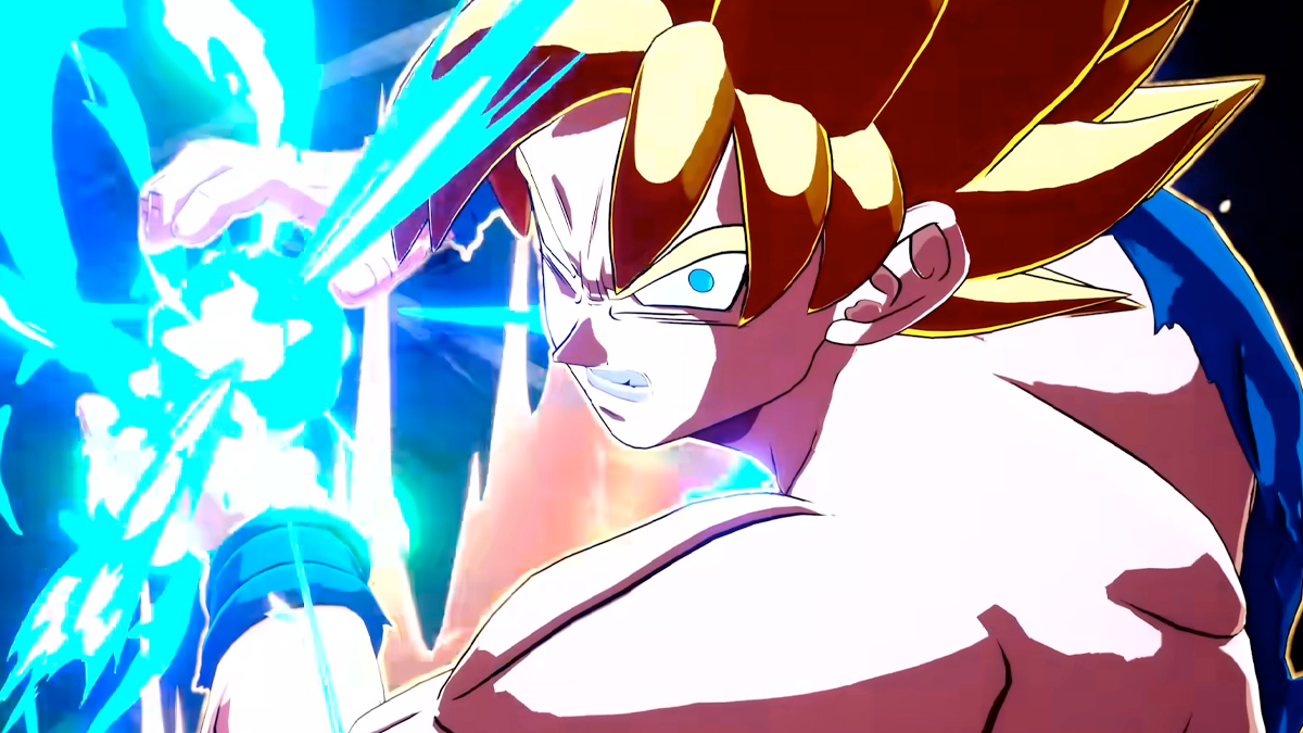 Goku (Masako Nozawa) prepares to unleash a Kamehameha in DRAGON BALL: Sparking! ZERO (2024), Bandai Namco