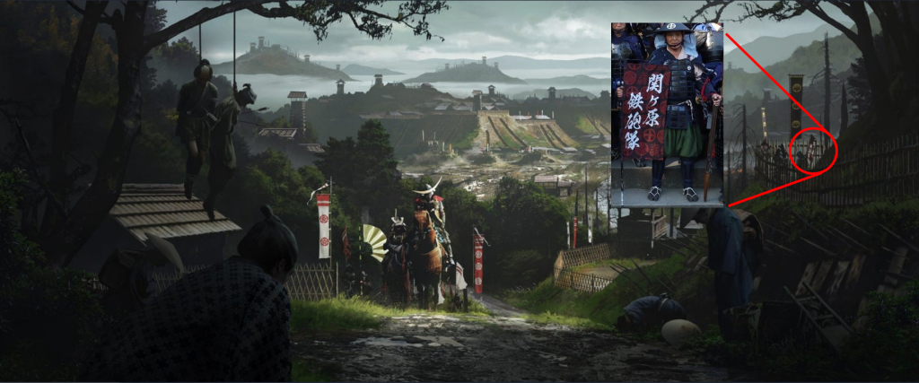 The Sekigahara Rifle Corps' banner, as featured in Assassin's Creed Shadows (2024), Ubisoft