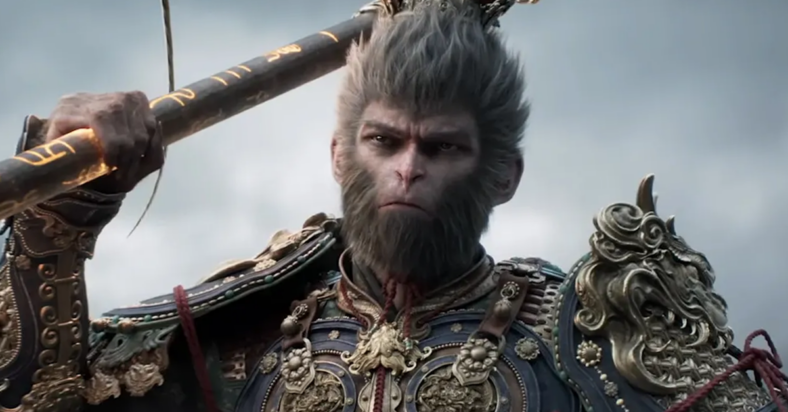 The Monkey King (TBA) readies his Ruyi Jingu Bang in Black Myth: Wukong (2024), Game Science