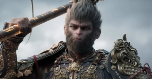 The Monkey King (TBA) readies his Ruyi Jingu Bang in Black Myth: Wukong (2024), Game Science