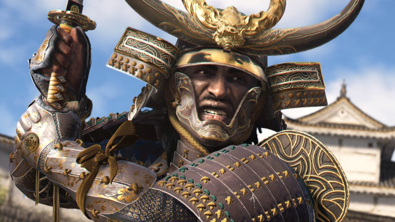 Yasuke (TBA) draws his blade in Assassin's Creed Shadows (2024), Ubisoft